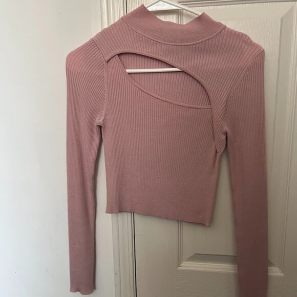 Aritzia BABATON Pink Imprint Sweater - Picture 1 of 1